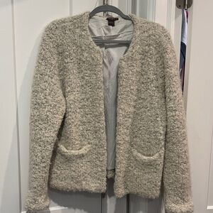 Cozy Cream Textured Women's Jacket